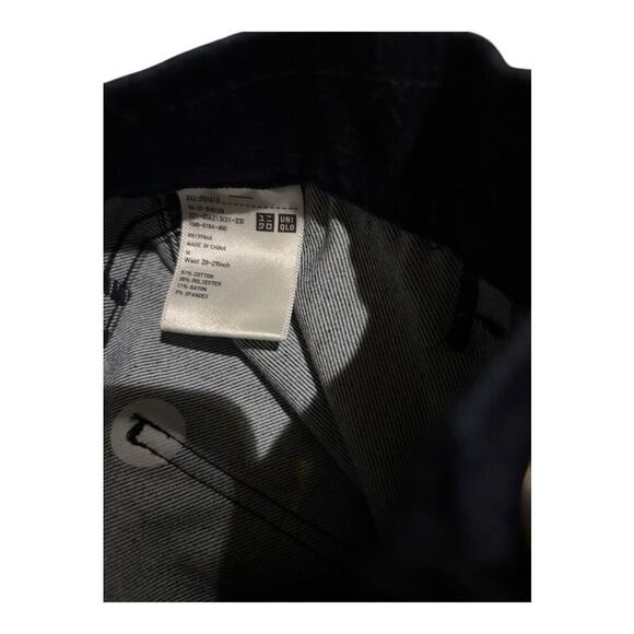 UniQlo Jeans Size M Waist 28-29" Dark Wash - Picture 3 of 4